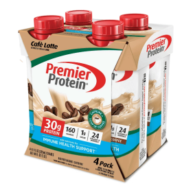 Premier Protein Shake; Caf√© Latte; 30g Protein; 11 fl oz; 4 Ct