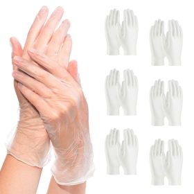 Pack of 1000 Vinyl Gloves, Natural color, Medium size, 2.5 Mil Powder, Latex Free Disposable Gloves. Non Sterile Ambidextrous Food Gloves for Kit