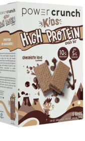Power Crunch Kids High Protein Snack Bars, Chocolate Lava Flavor, 5 Ct Box, 1.13 oz