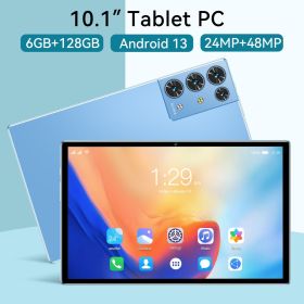 2023 New 5G Tablet PC, S30pro, 10.1 inch, 512GB large flash memory, Android Tablets, Dual Cards,  8000mAh Laptops, wifi GPS (Color: Blue, ROM: 128GB)